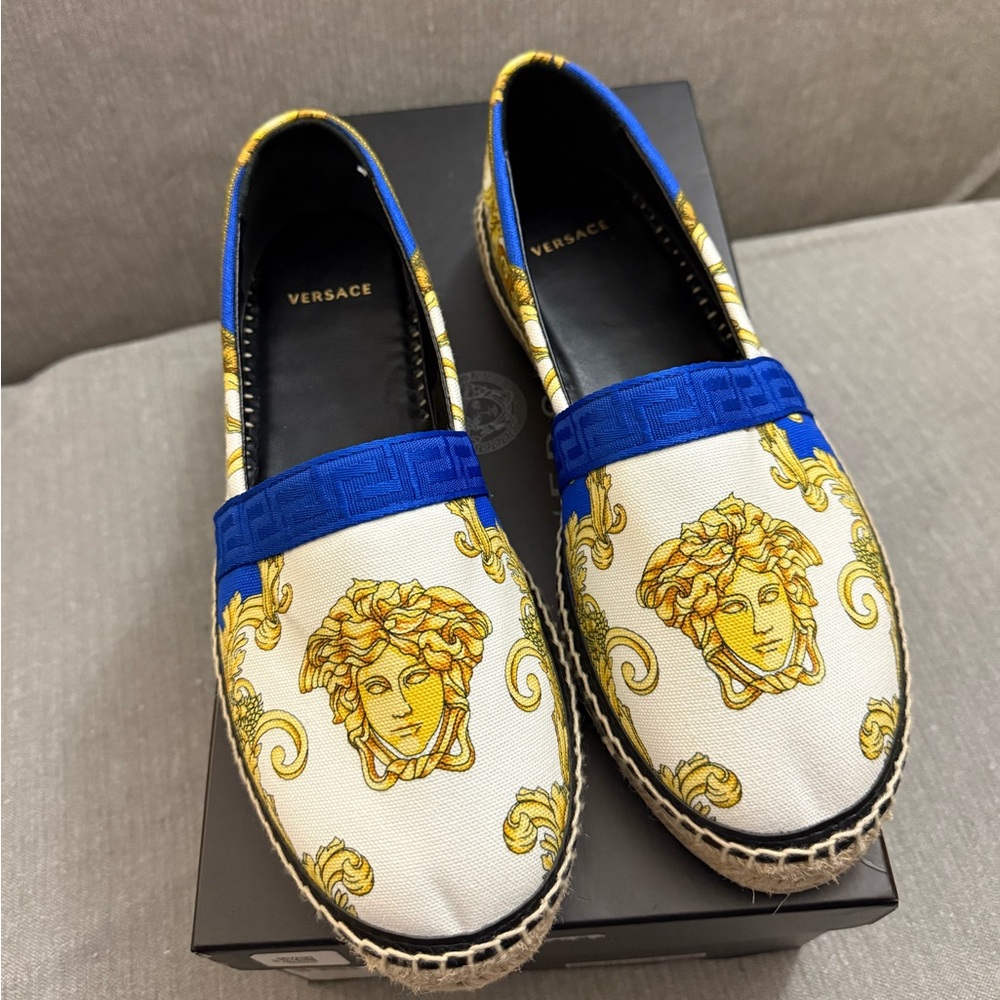 Versace Espadrilles With Baroque Print for men size 40